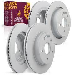 4 PCS Front/Rear Coated Vented Brake Rotor Kit  96325MT