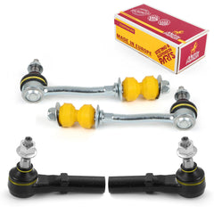 4 PC Outer Tie Rod End & Front Sway Bar Stabilizer End Link Kit  96059MT