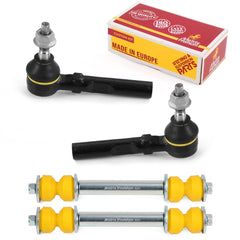 4 PC Outer Tie Rod End & Front Sway Bar Stabilizer End Link Kit  96070MT