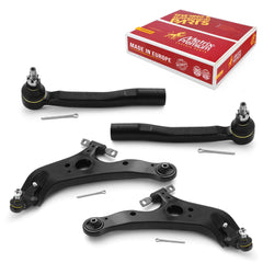 4 PC Front Outer Tie Rod End & Front Lower Control Arm Kit  96077MT