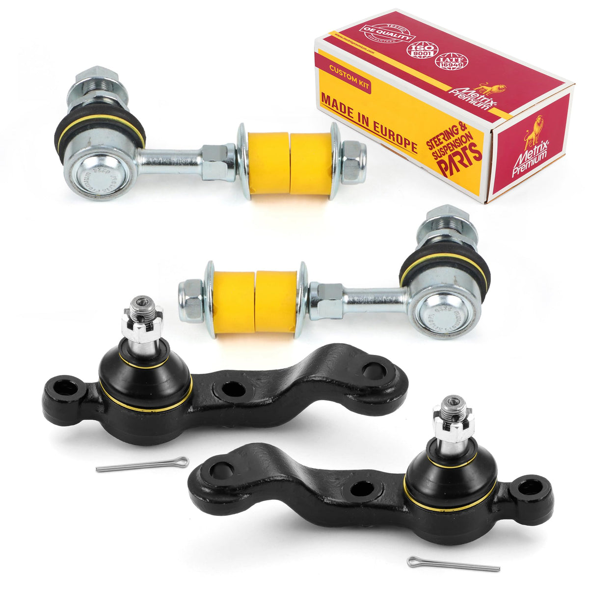 4 PC L/R Front Sway Bar Stabilizer End Link & L/R Front Lower Ball Joint Kit  96052MT