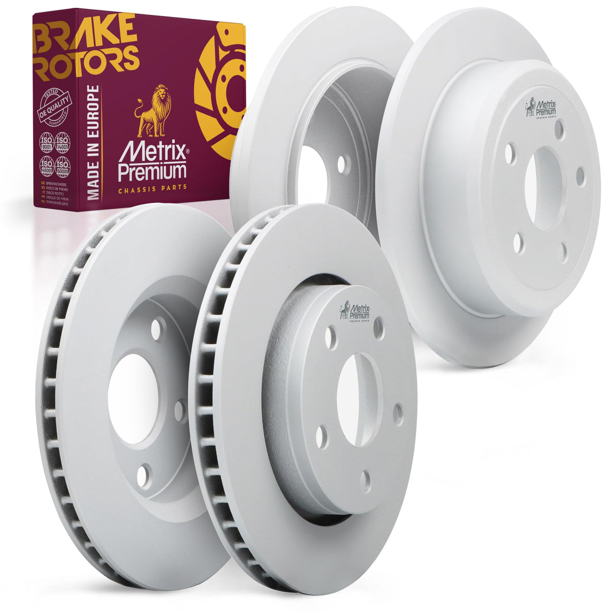 4 PCS Front/Rear Coated Brake Rotor Kit  96316MT