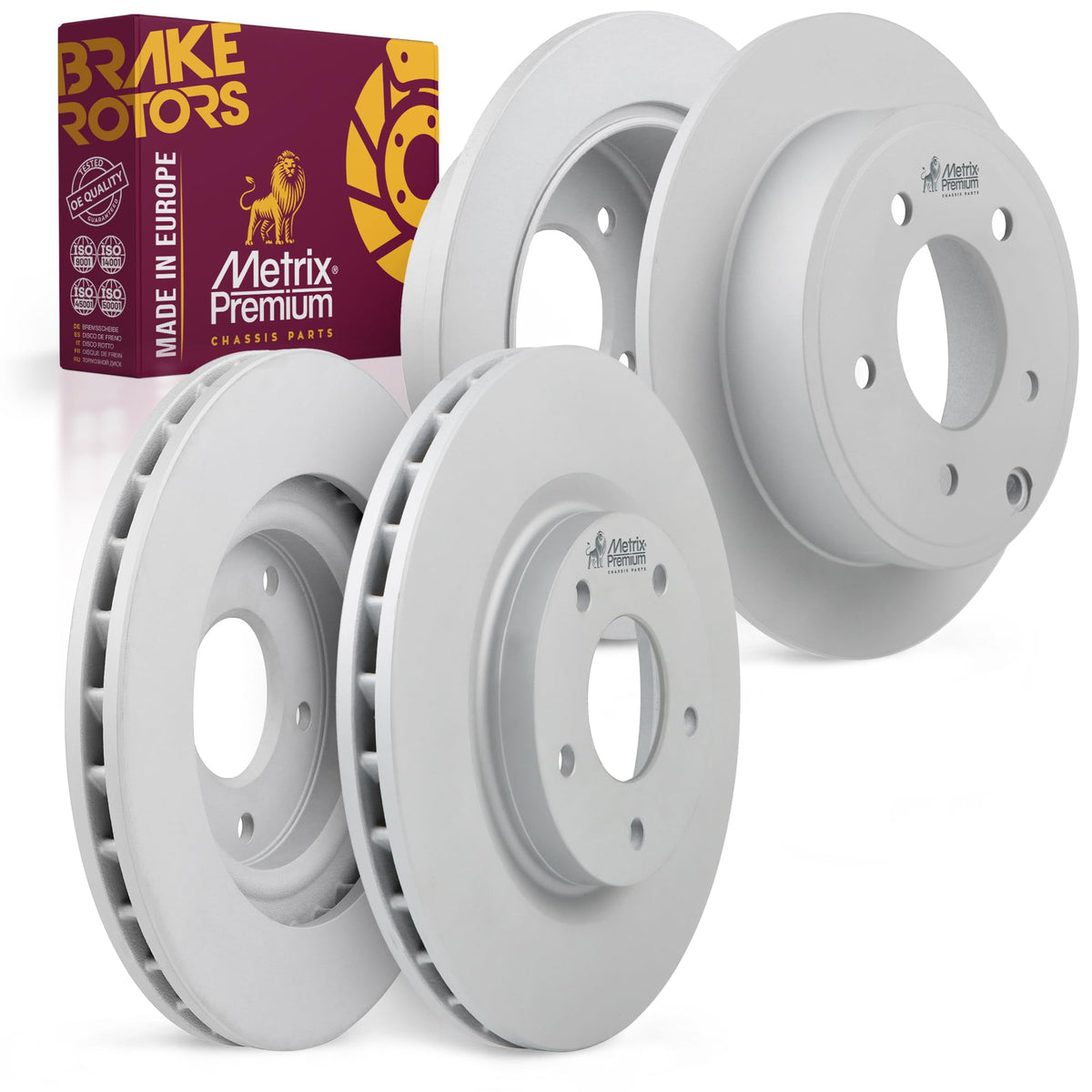 4 PCS Front/Rear Coated Brake Rotor Kit  96326MT