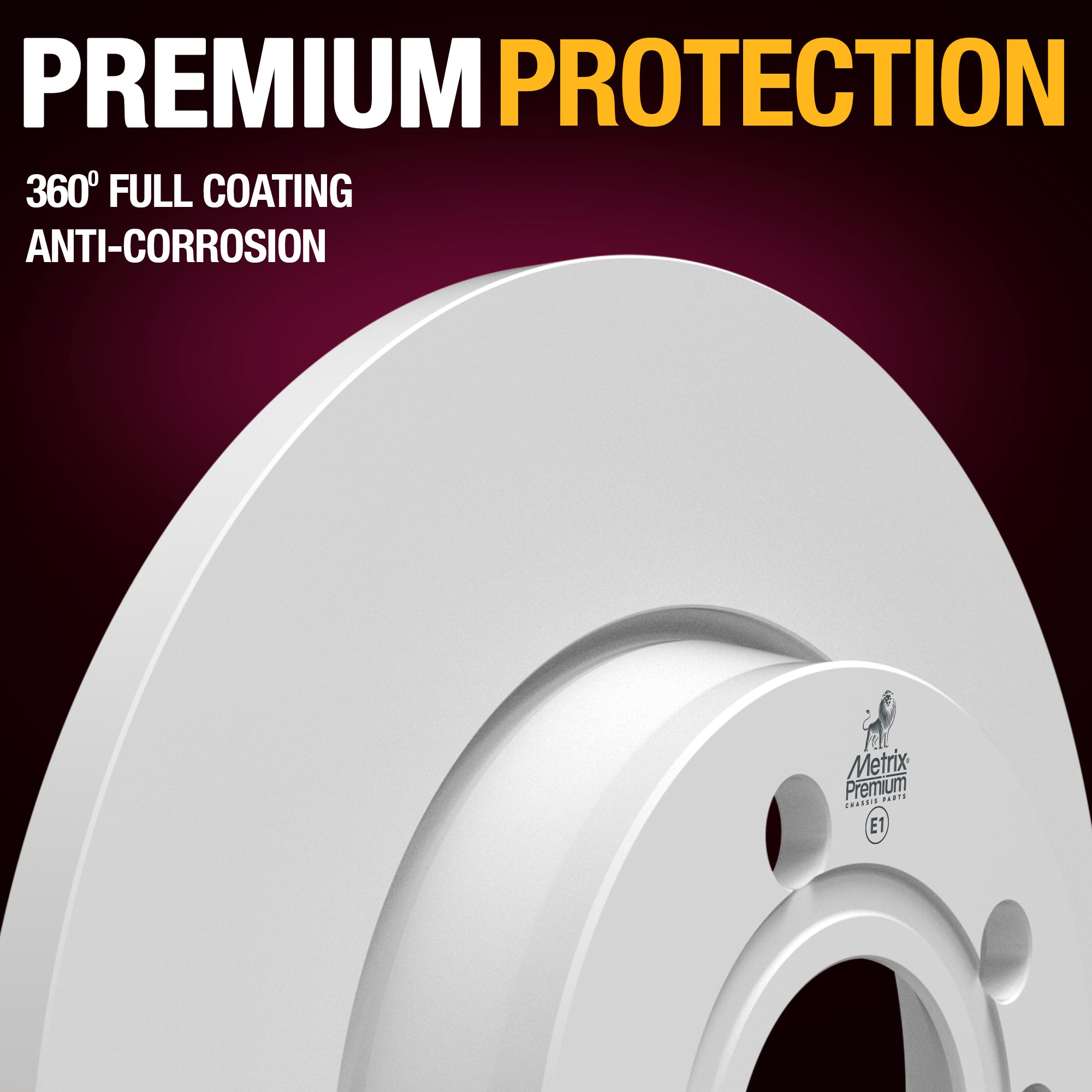 METRIX PREMIUM CHASSIS PARTS Disc Brake Rotor P/N:83572MF Fits: Volkswagen Eurovan 03-99, Volkswagen Eurovan 1997