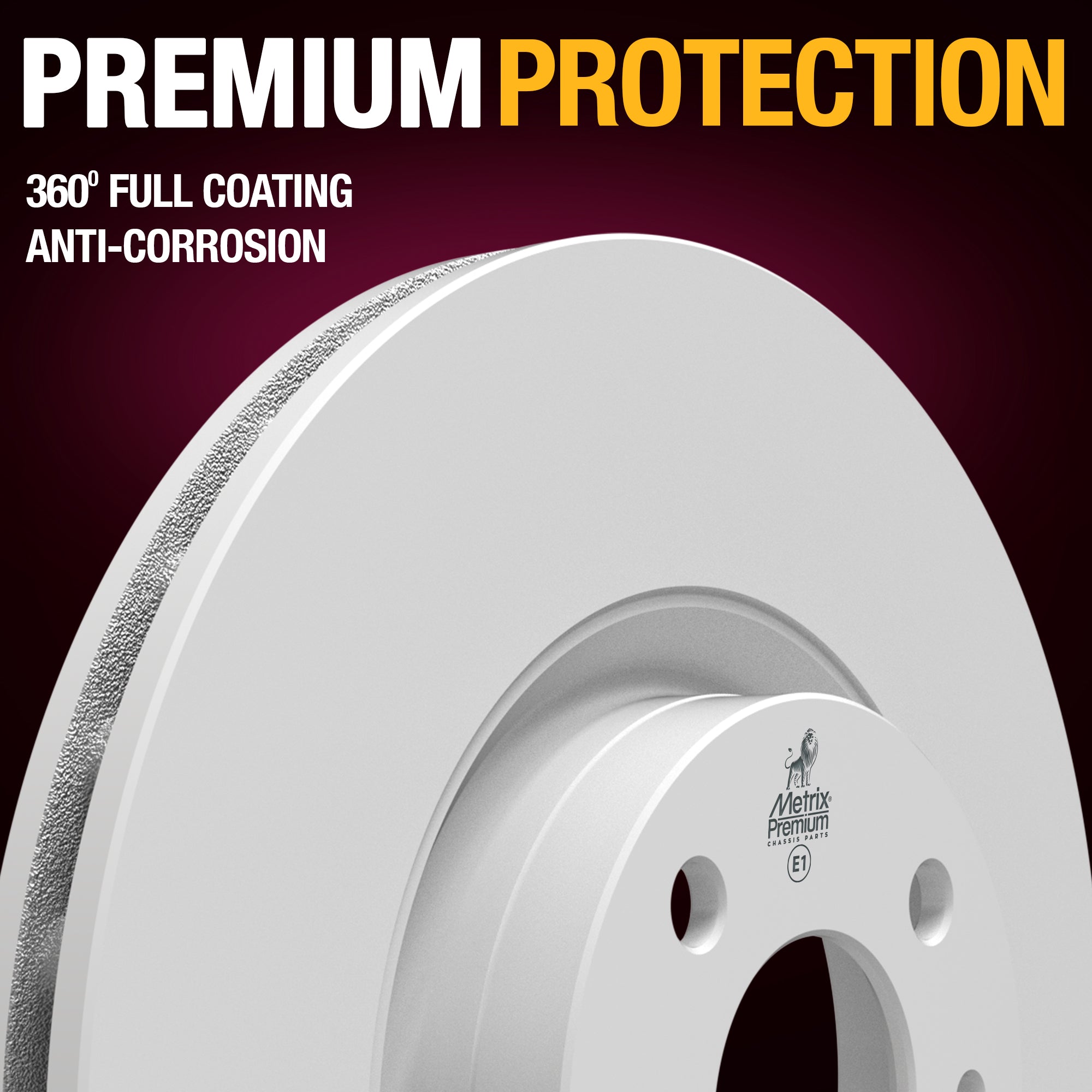 METRIX PREMIUM CHASSIS PARTS Disc Brake Rotor P/N:83618MF Fits: Fiat 500 19-12