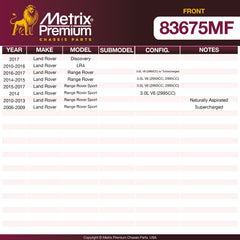 Metrix Premium Front Disc Brake Rotor 83675MF OEM fit spare parts