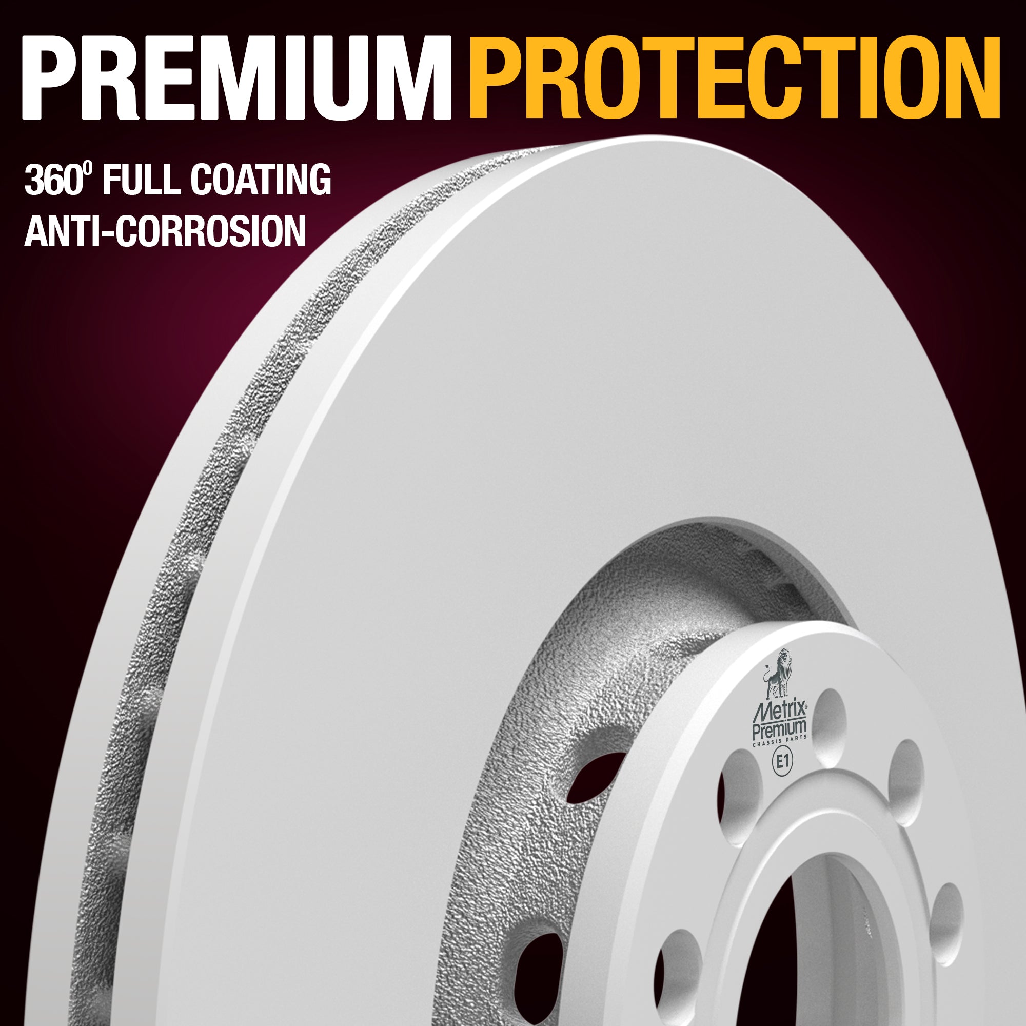 METRIX PREMIUM CHASSIS PARTS Disc Brake Rotor P/N:83733MF Fits: Audi A4 06-02, Audi A4 Quattro 06-02, Audi A6 04-00, Audi A6 Quattro 04-00, Audi A8 00-97, Audi A8 Quattro 00-97
