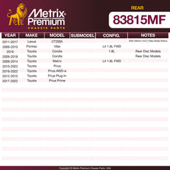 Metrix Premium Chassis Parts  suspension steering brake parts