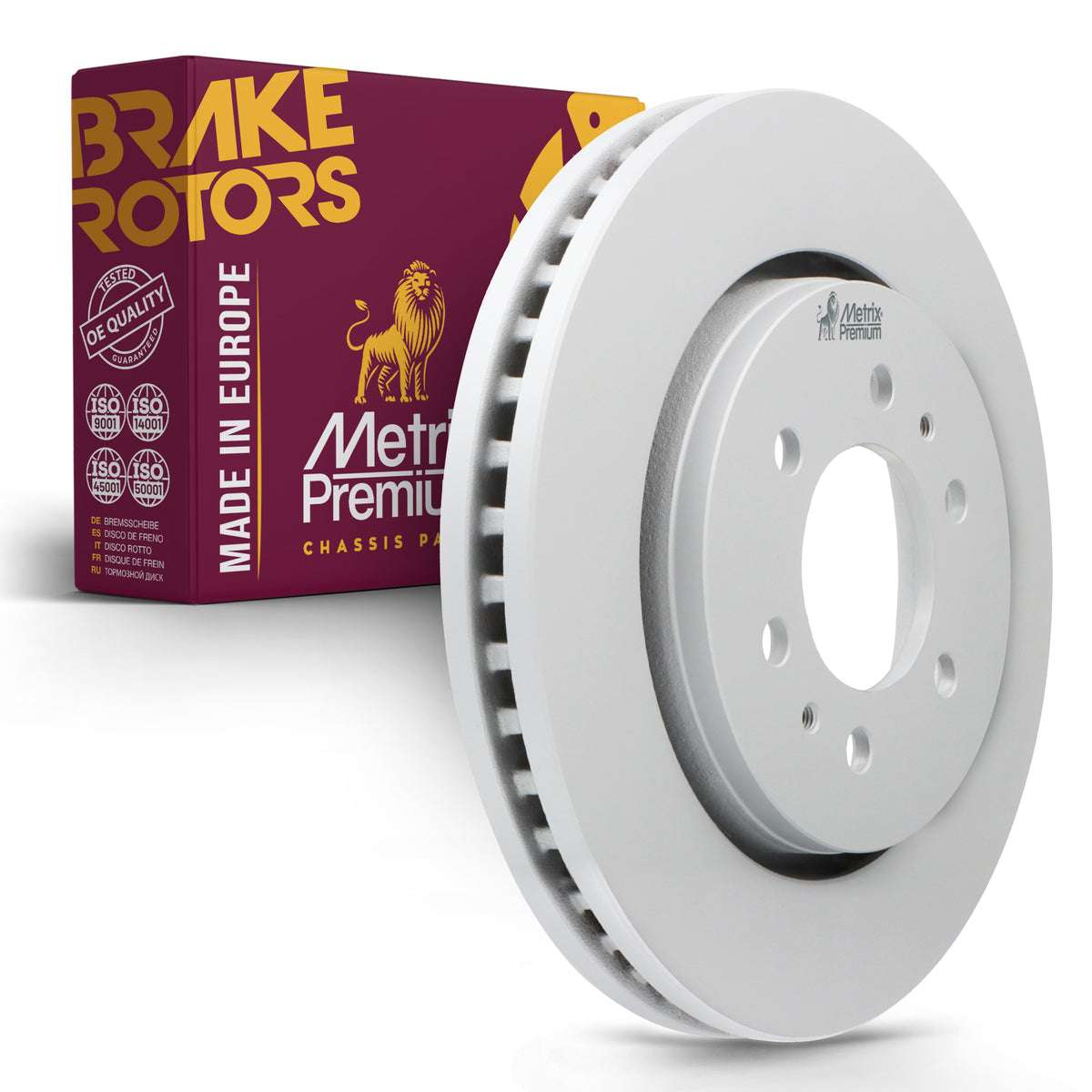Metrix Premium Chassis Parts - 13.8 inch (350.5mm) Front Coated Vented Disc Brake Rotor Fits 2007-2021 Lincoln Navigator, 2007-2021 Ford Expedition, 2010-2020 Ford F-150, Replacement 09.C274.11