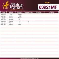 Metrix Premium Front Disc Brake Rotor 83921MF OEM fit spare parts