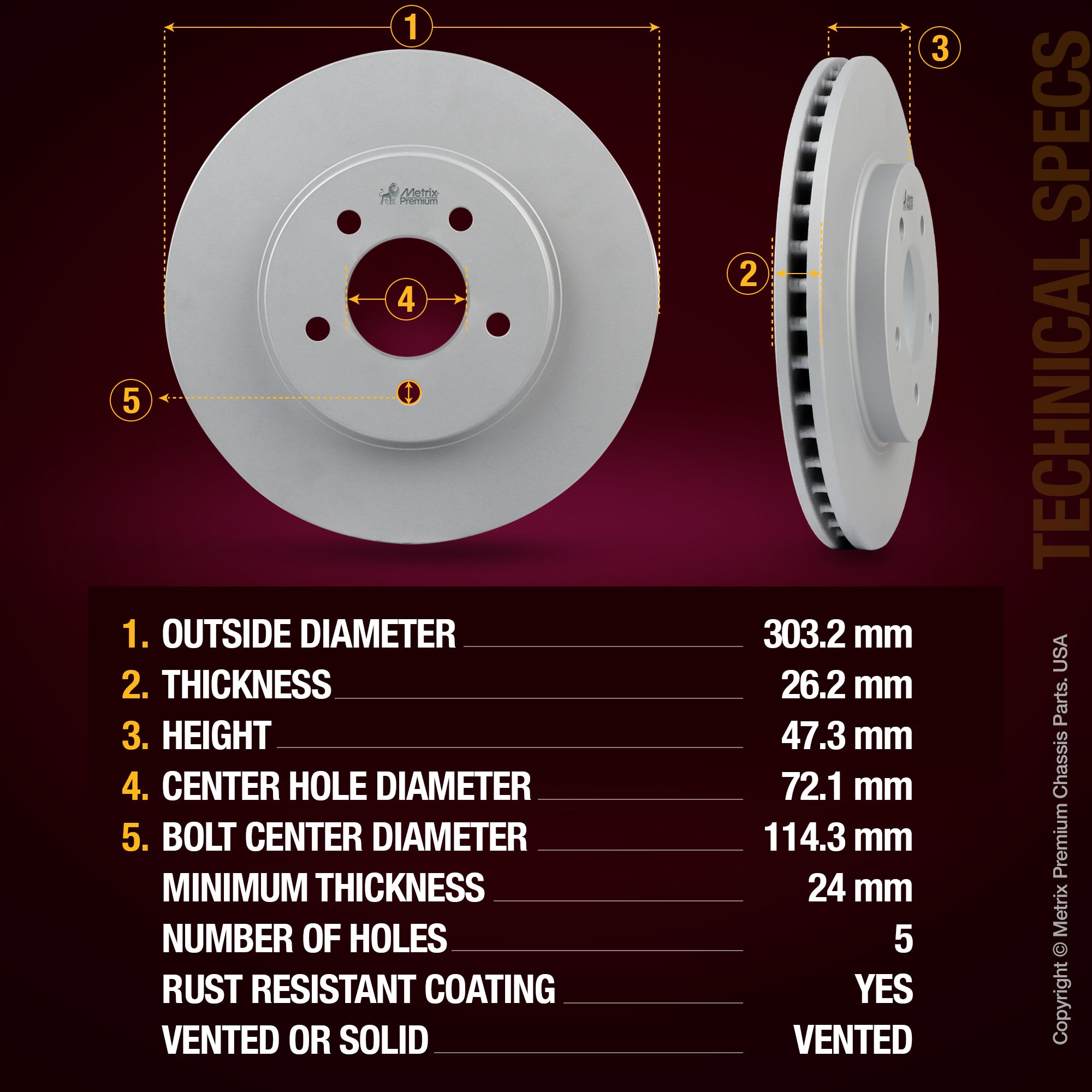 ORIGINAL EQUIPMENT PRECISION: All brake rotors meet or exceed the manufacturing and quality standards of original equipment manufacturers (OEM)