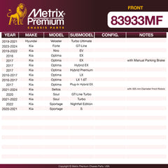 Metrix Premium Front Disc Brake Rotor 83933MF aftermarket car parts