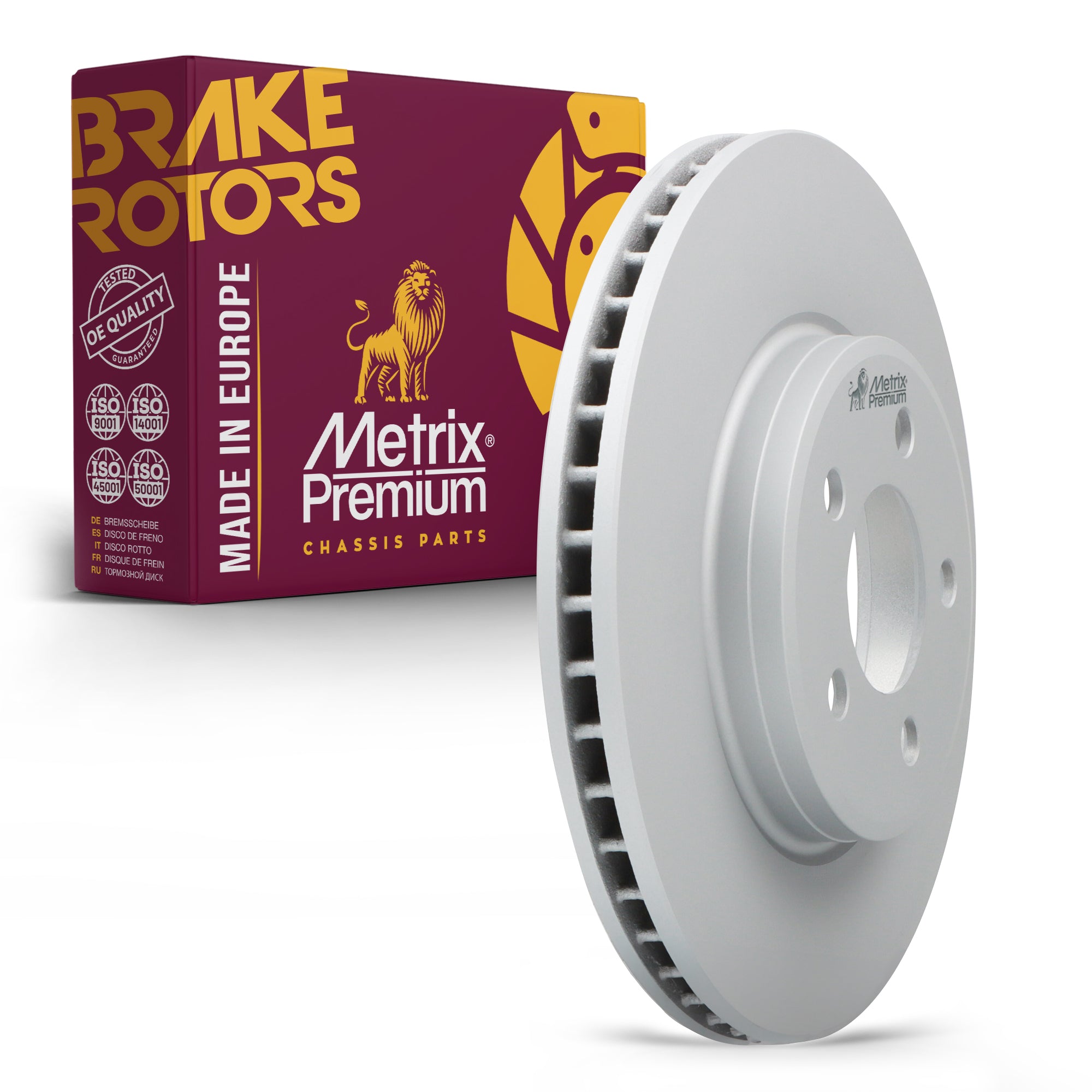 Metrix Premium Chassis Parts - 12.6 inch (320mm) Front Coated Vented Disc Brake Rotor Fits 2005-2021 Chrysler 300, 2005-2008 Dodge Magnum, 2006-2018 Charger, 2020-2022 Charger, 2009-2022 Challenger