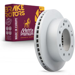 Metrix Premium Chassis Parts - 13.98 inch (355mm) Front Coated Vented Disc Brake Rotor Fits Chevrolet Silverado 2500 HD, Silverado 3500 HD, Suburban 3500 HD, GMC Sierra 2500 HD, Sierra 3500 HD