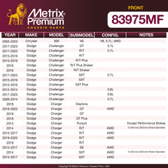 Metrix Premium Front Disc Brake Rotor 83975MF OEM fit spare parts