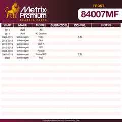 Metrix Premium Chassis Parts Front Disc Brake Rotor 84007MF aftermarket car parts