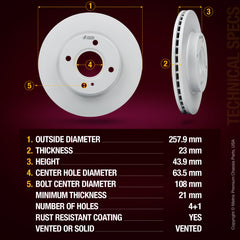 Metrix Premium Front Brake Kit 95758MT aftermarket car parts