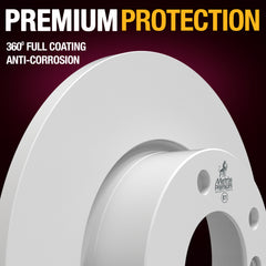 METRIX PREMIUM CHASSIS PARTS Disc Brake Rotor P/N:84093MF Fits: BMW 318ti 97-95, BMW Z3 98-96