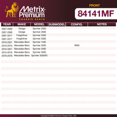 Metrix Premium Chassis Parts Front Disc Brake Rotor 84141MF aftermarket car parts