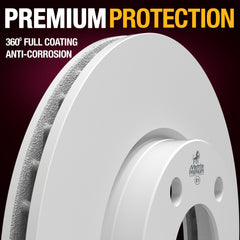 METRIX PREMIUM CHASSIS PARTS Disc Brake Rotor P/N:84193MF Fits: Mini Cooper Countryman 16-11, Mini Cooper Paceman 16-13