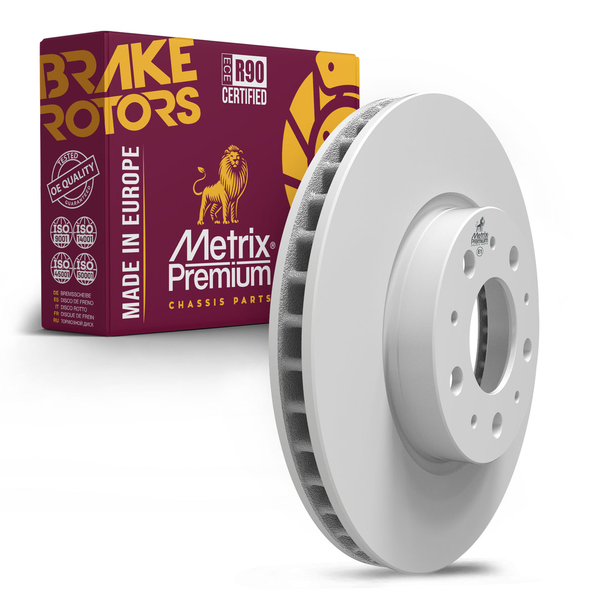 METRIX PREMIUM CHASSIS PARTS Disc Brake Rotor P/N:84236MF Fits: Volvo 850 97-93, Volvo S70 00-98, Volvo S90 98-97, Volvo V70 00-98, Volvo V90 98-97