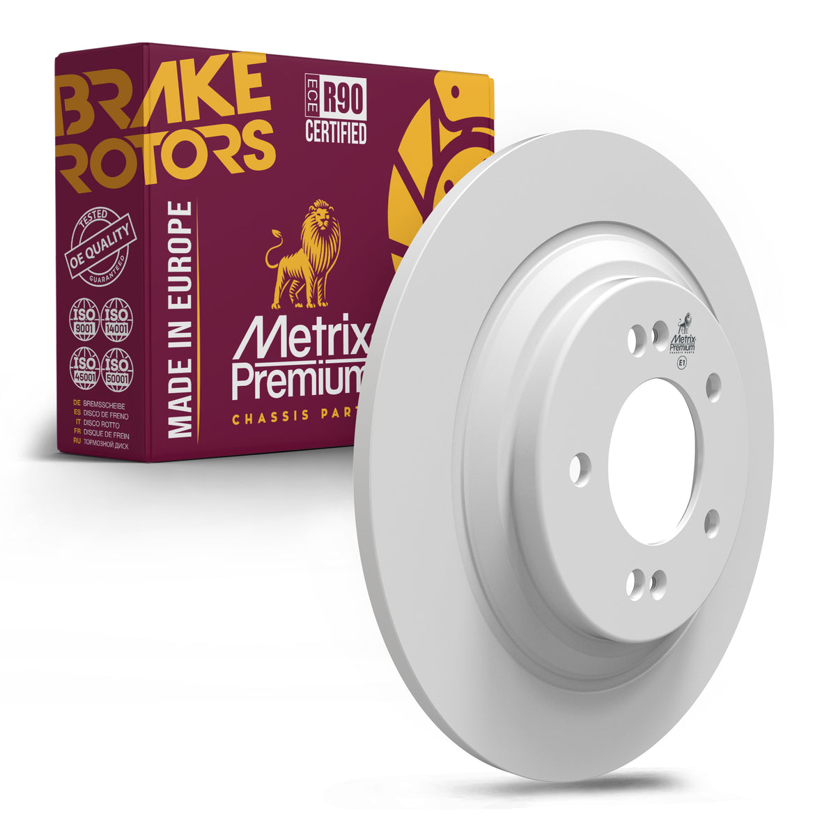 METRIX PREMIUM CHASSIS PARTS Disc Brake Rotor P/N:84259MF Fits: Hyundai Kona 2019, Hyundai Kona Electric 24-19, Kia Cadenza 20-17, Kia Niro Ev 22-19, Kia Soul Ev 23-20