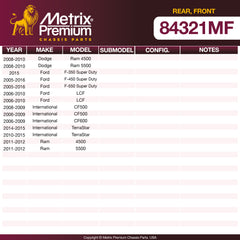Metrix Premium Rear Disc Brake Rotor 84321MF OEM fit spare parts