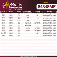Metrix Premium Front Disc Brake Rotor 84348MF OEM fit spare parts