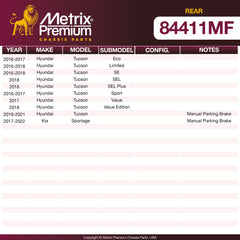 Metrix Premium Rear Disc Brake Rotor 84411MF OEM fit spare parts