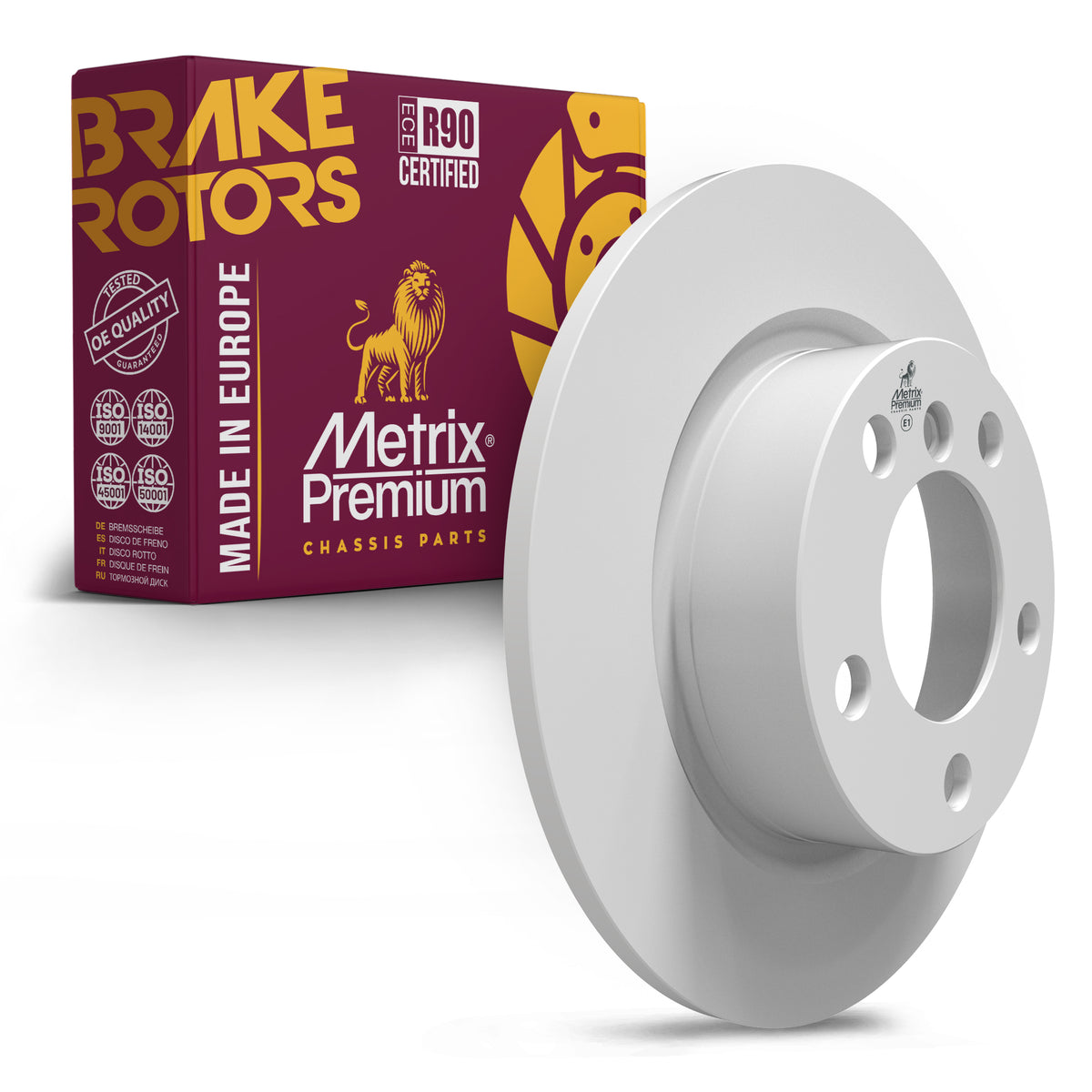 METRIX PREMIUM CHASSIS PARTS Disc Brake Rotor P/N:84495MF Fits: Mini Cooper Countryman 16-11, Mini Cooper Paceman 16-13