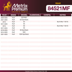 Metrix Premium Rear Disc Brake Rotor 84521MF aftermarket car parts
