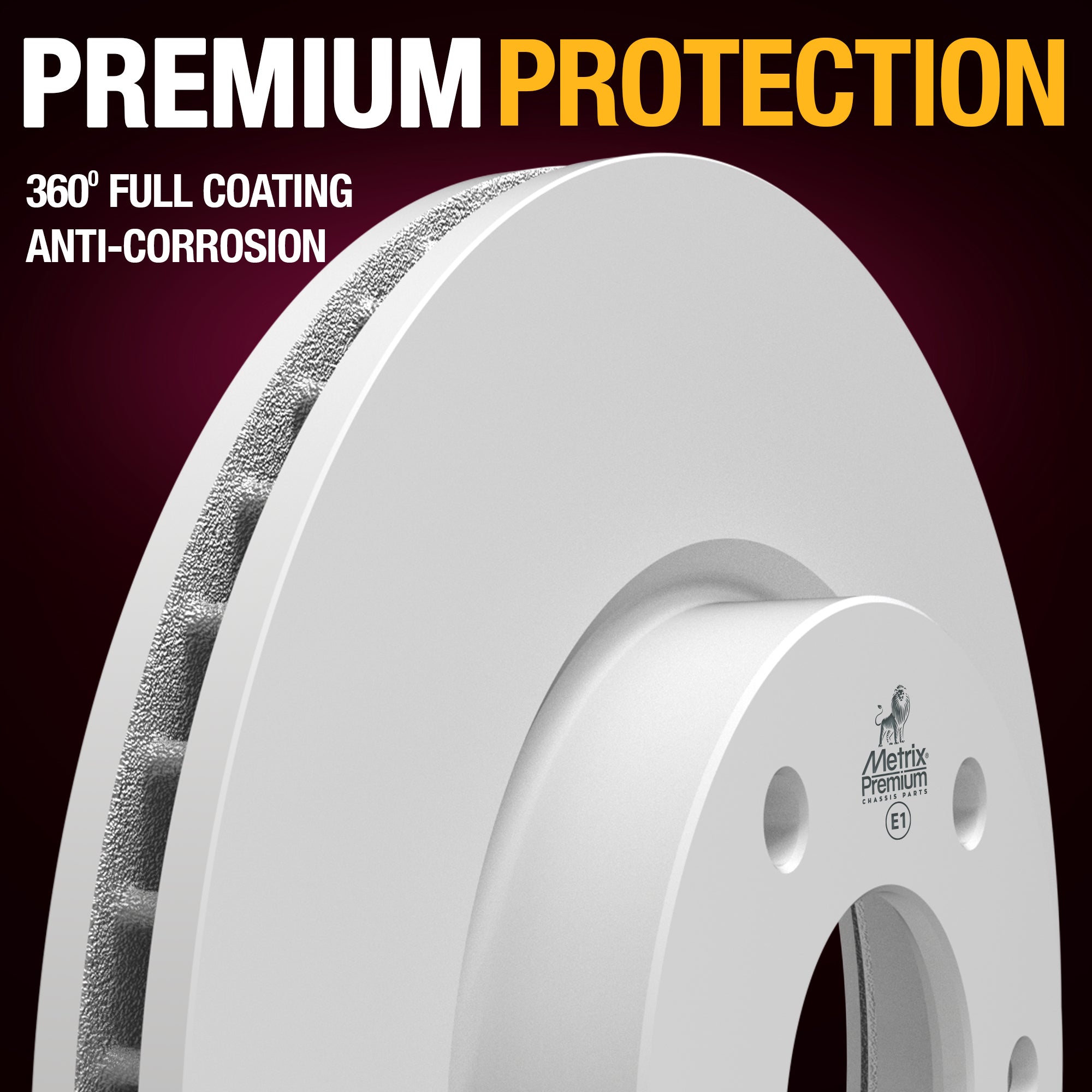 METRIX PREMIUM CHASSIS PARTS Disc Brake Rotor P/N:84549MF Fits: Hyundai Ioniq 22-17, Kia Niro 22-17