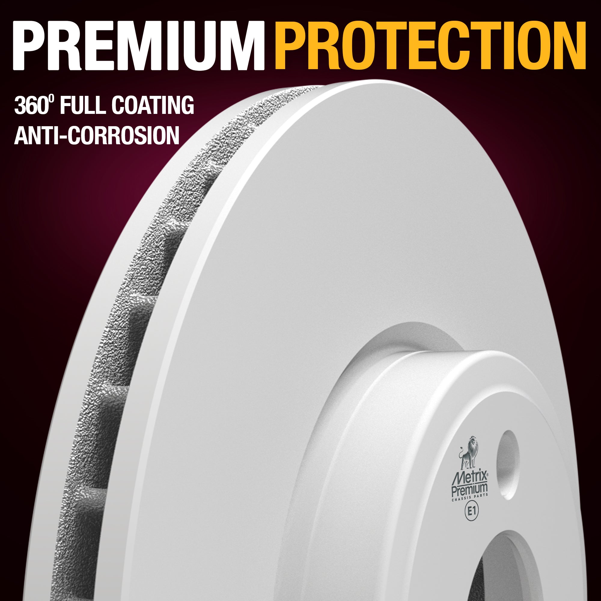 METRIX PREMIUM CHASSIS PARTS Disc Brake Rotor P/N:84554MF Fits: Mini Cooper 15-07