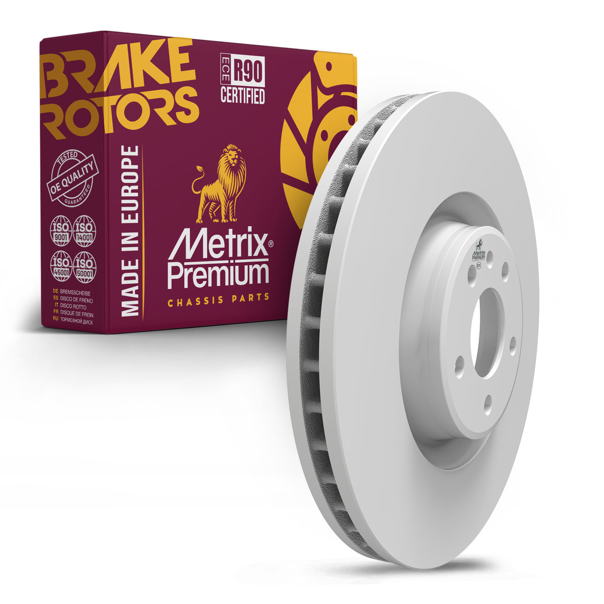 METRIX PREMIUM CHASSIS PARTS Disc Brake Rotor P/N:84556MF Fits: Audi A6 18-12, Audi A6 Quattro 18-12, Audi A7 17-16, Audi A7 Quattro 18-12, Audi A8 Quattro 14-13