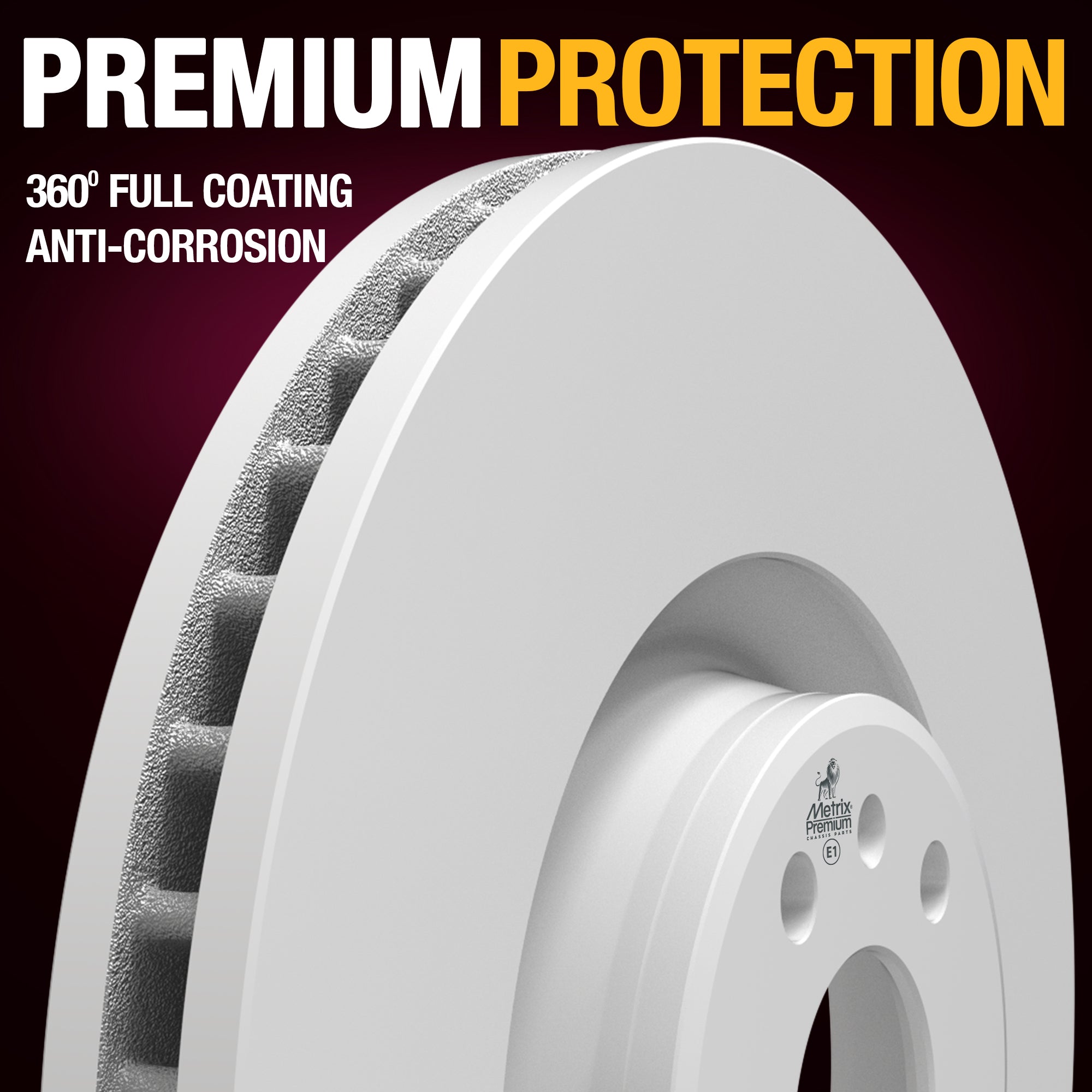 METRIX PREMIUM CHASSIS PARTS Disc Brake Rotor P/N:84556MF Fits: Audi A6 18-12, Audi A6 Quattro 18-12, Audi A7 17-16, Audi A7 Quattro 18-12, Audi A8 Quattro 14-13
