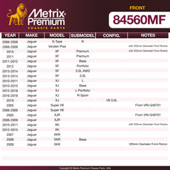 Metrix Premium Chassis Parts Front Disc Brake Rotor 84560MF aftermarket car parts