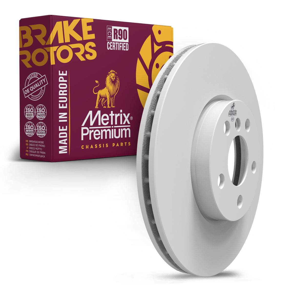 METRIX PREMIUM CHASSIS PARTS Disc Brake Rotor P/N:84572MF Fits: Mini Cooper 2022, Mini Cooper Clubman 22-16, Mini Cooper Countryman 22-17