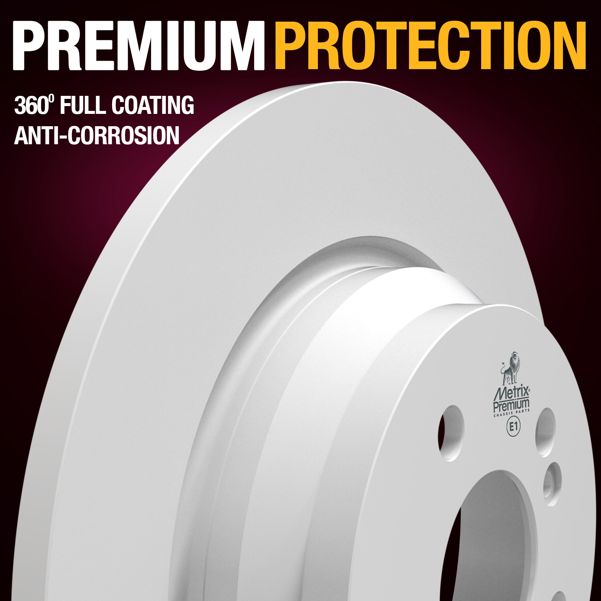 METRIX PREMIUM CHASSIS PARTS Disc Brake Rotor P/N:84619MF Fits: Mercedes-benz S400 13-10, Mercedes-benz S550 11-07, Mercedes-benz Sl550 12-07