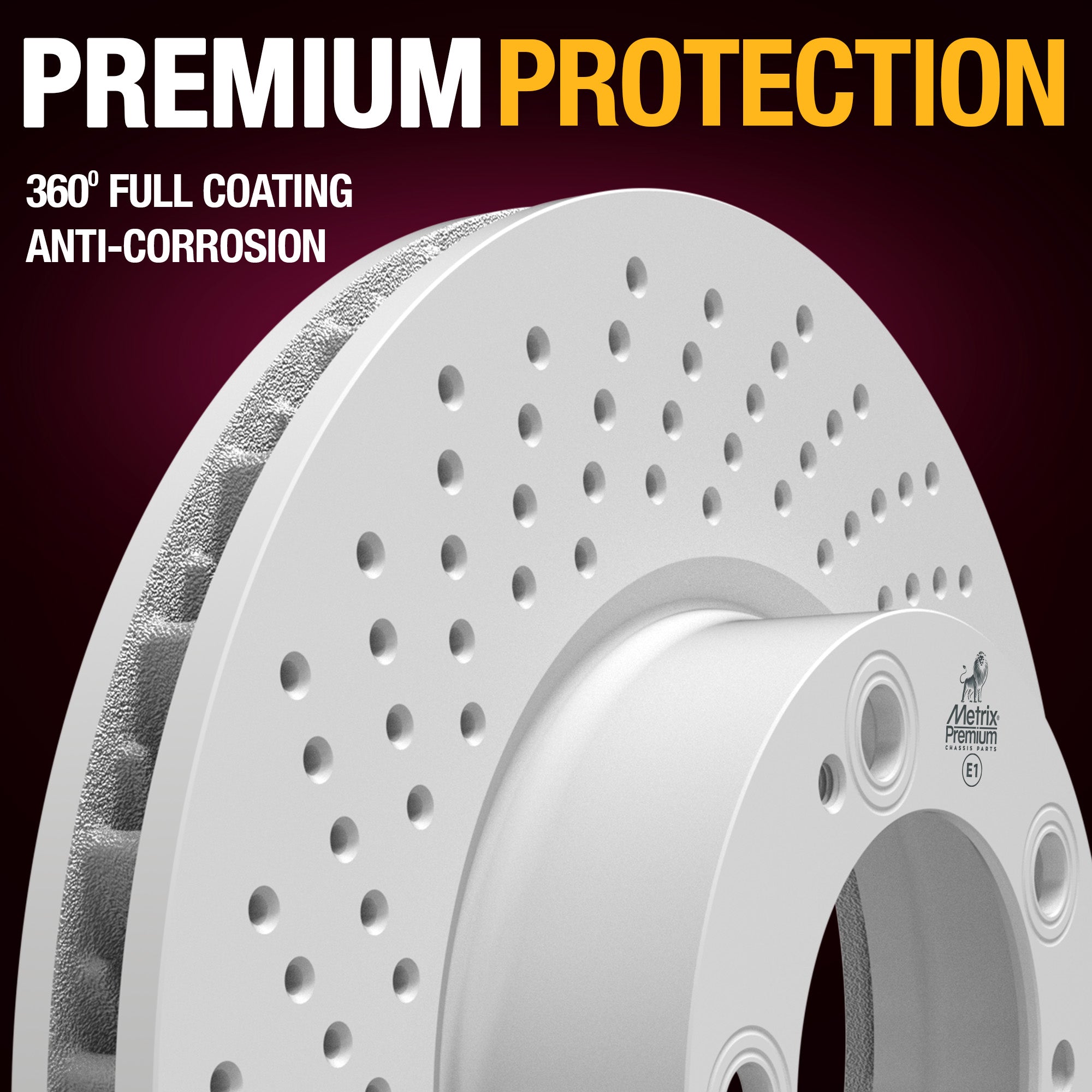 METRIX PREMIUM CHASSIS PARTS Disc Brake Rotor P/N:84650MF Fits: Porsche 911 08-99, Porsche Boxster 12-00, Porsche Cayman 12-06