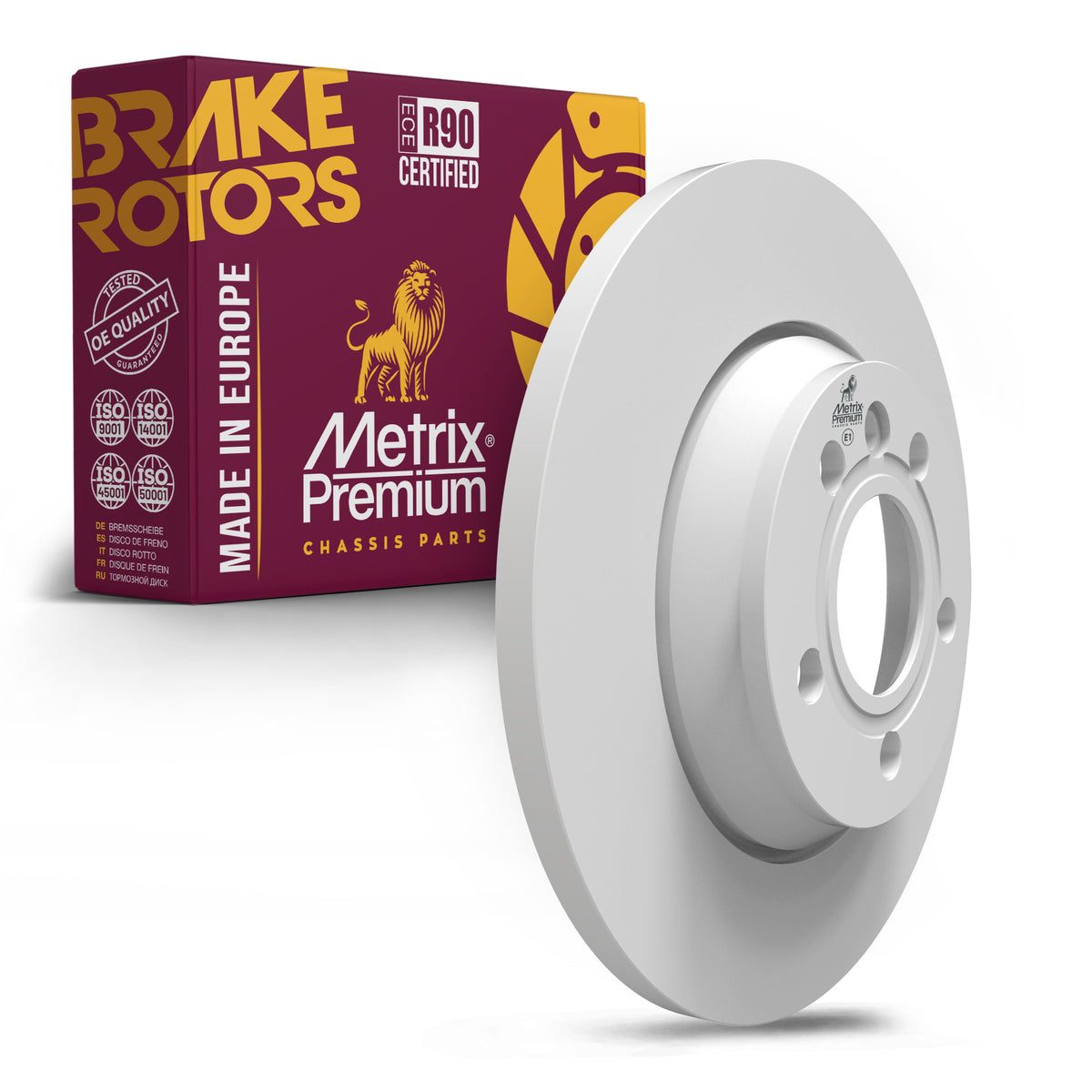 METRIX PREMIUM CHASSIS PARTS Disc Brake Rotor P/N:84697MF Fits: Volkswagen Eurovan 03-99