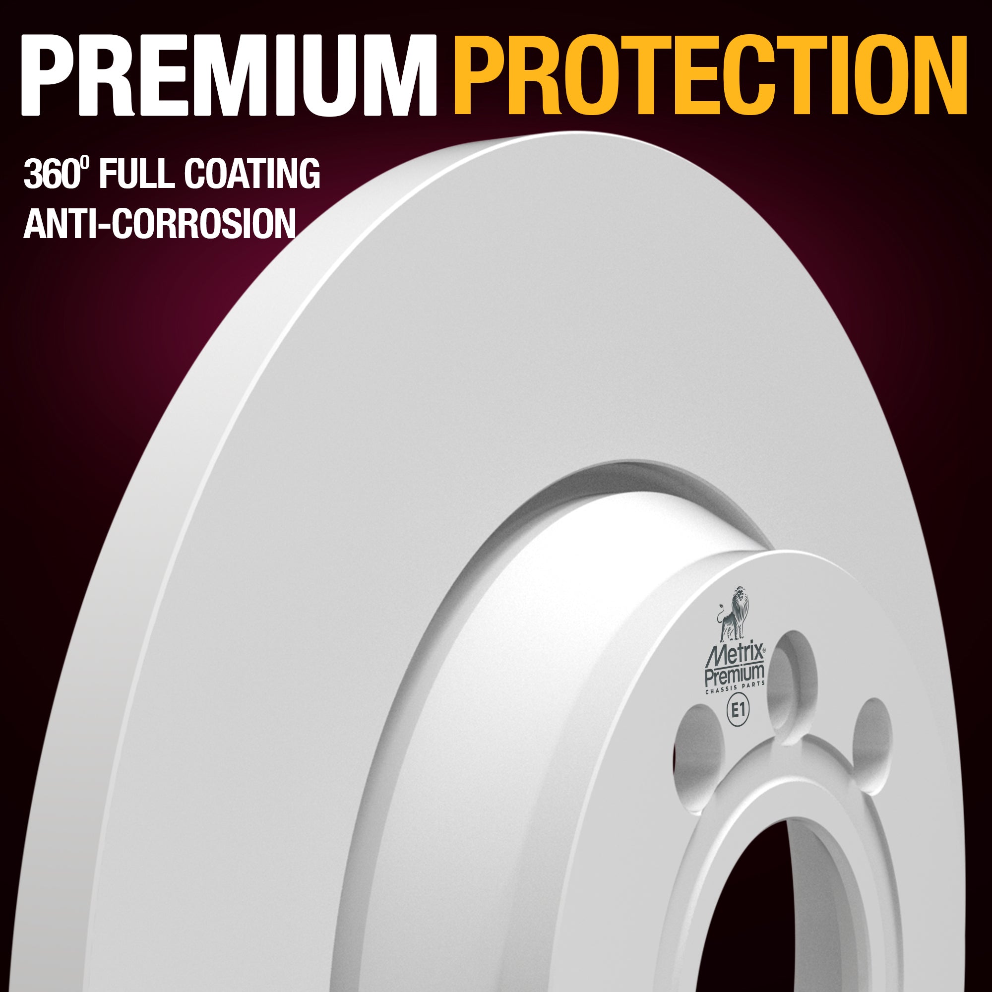 METRIX PREMIUM CHASSIS PARTS Disc Brake Rotor P/N:84697MF Fits: Volkswagen Eurovan 03-99