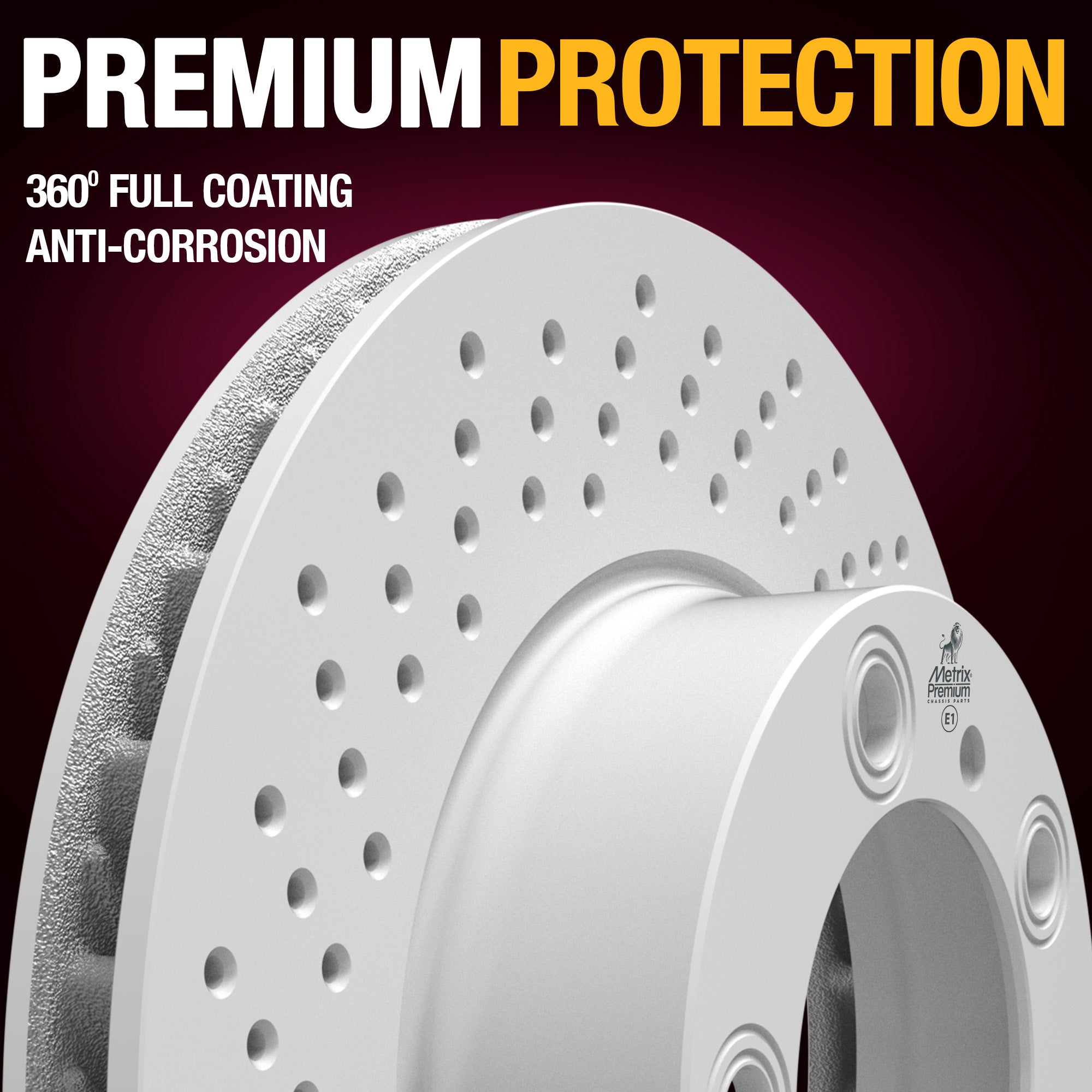 METRIX PREMIUM CHASSIS PARTS Disc Brake Rotor P/N:84723MF Fits: Porsche Boxster 08-05, Porsche Cayman 08-07