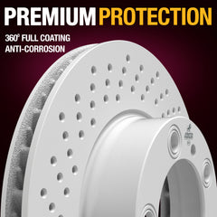 METRIX PREMIUM CHASSIS PARTS Disc Brake Rotor P/N:84723MF Fits: Porsche Boxster 08-05, Porsche Cayman 08-07