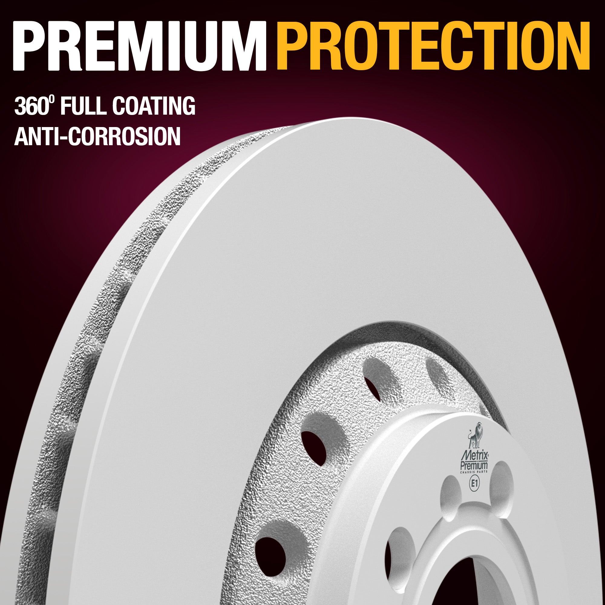 METRIX PREMIUM CHASSIS PARTS Disc Brake Rotor P/N:84735MF Fits: Audi A8 Quattro 10-04, Volkswagen Phaeton 06-04