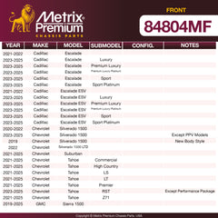 Metrix Premium Front Disc Brake Rotor 84804MF OEM fit spare parts