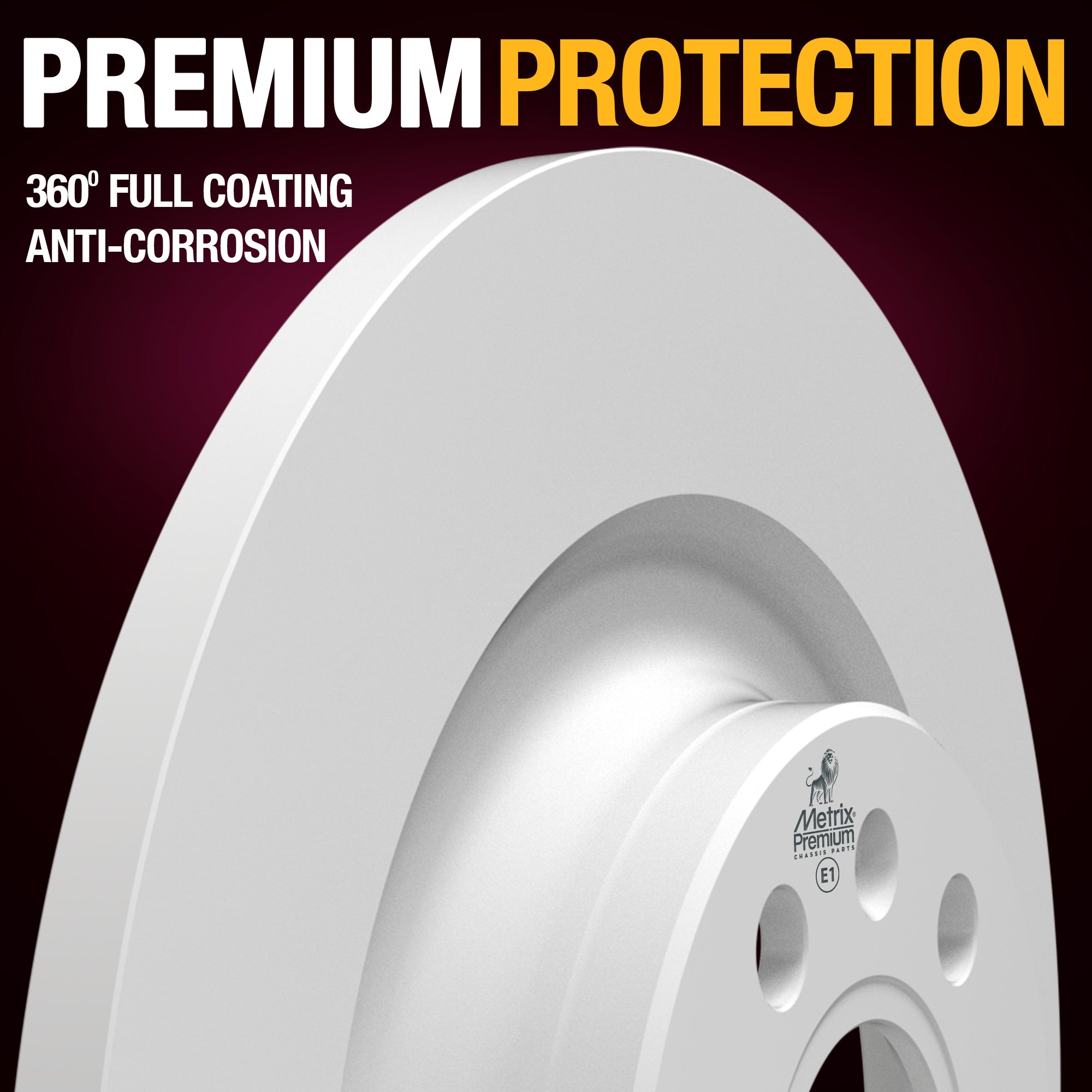 METRIX PREMIUM CHASSIS PARTS Disc Brake Rotor P/N:84825MF Fits: Volvo Xc40 22-19