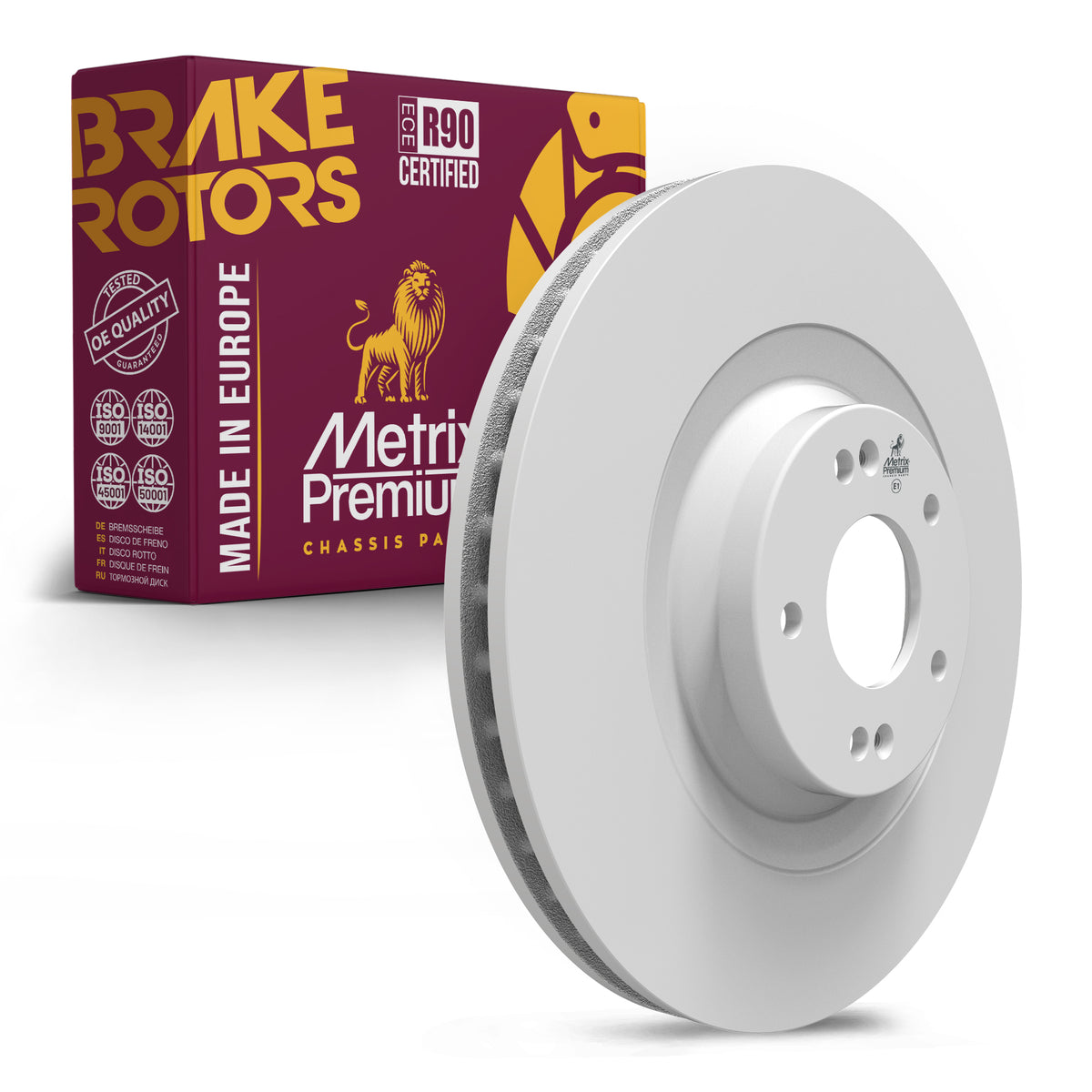 METRIX PREMIUM CHASSIS PARTS Disc Brake Rotor P/N:84880MF Fits: Hyundai Veloster 2019, Hyundai Veloster N 22-20