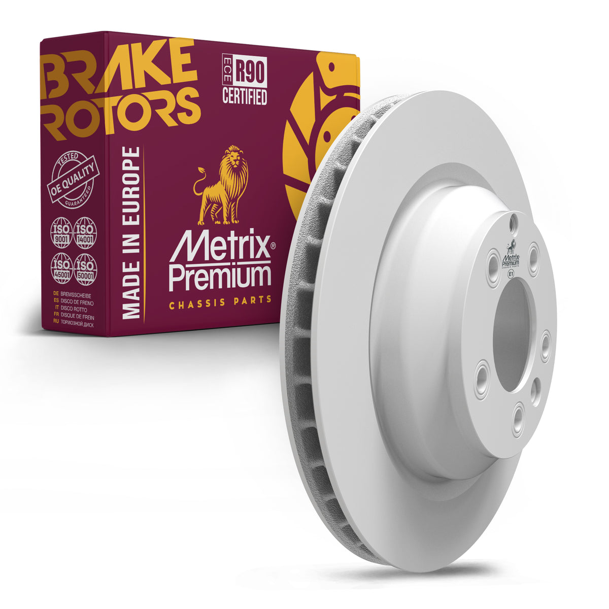 METRIX PREMIUM CHASSIS PARTS Disc Brake Rotor P/N:84933MF Fits: Porsche Cayenne 06-05, Porsche Cayenne 12-08