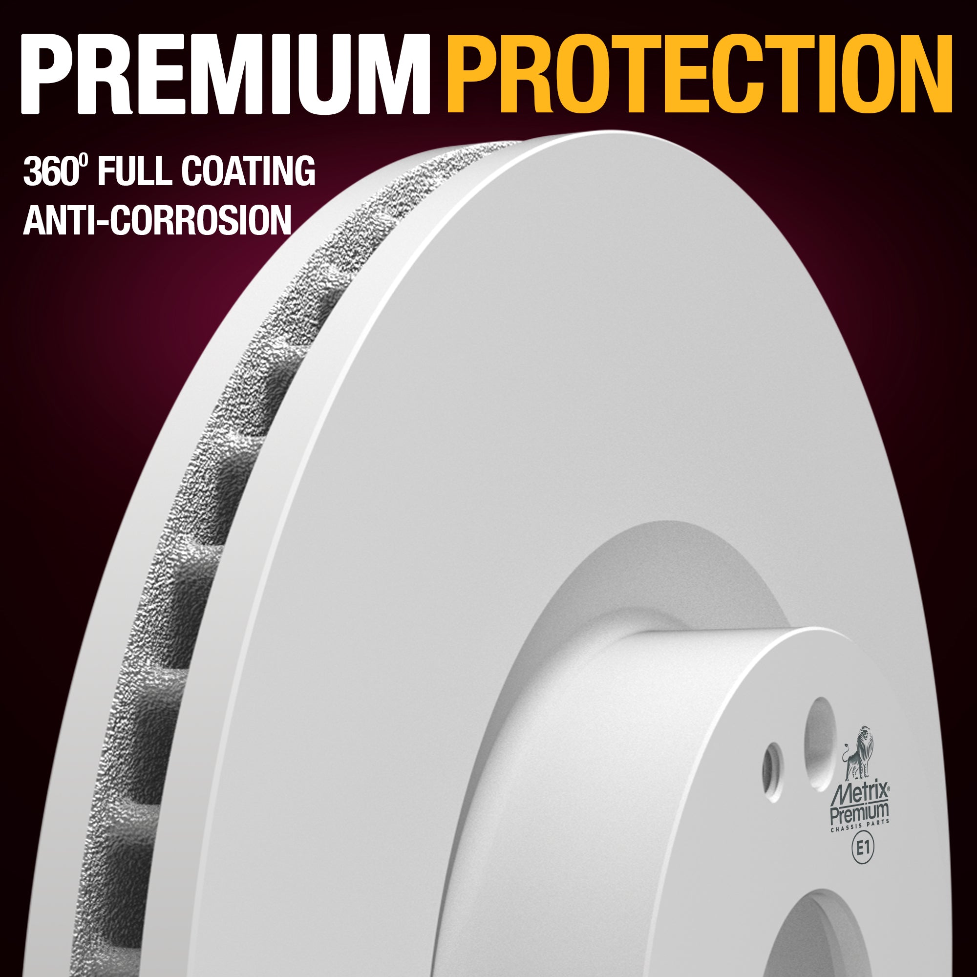 METRIX PREMIUM CHASSIS PARTS Disc Brake Rotor P/N:85095MF Fits: Fiat 124 Spider 20-17, Mazda Mx-5 Miata 24-16