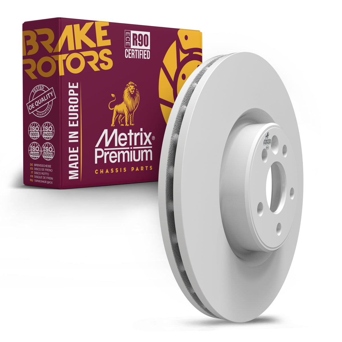 METRIX PREMIUM CHASSIS PARTS Disc Brake Rotor P/N:85097MF Fits: Volvo S60 18-11, Volvo S80 16-07, Volvo V60 18-15, Volvo V70 10-08, Volvo Xc70 16-08
